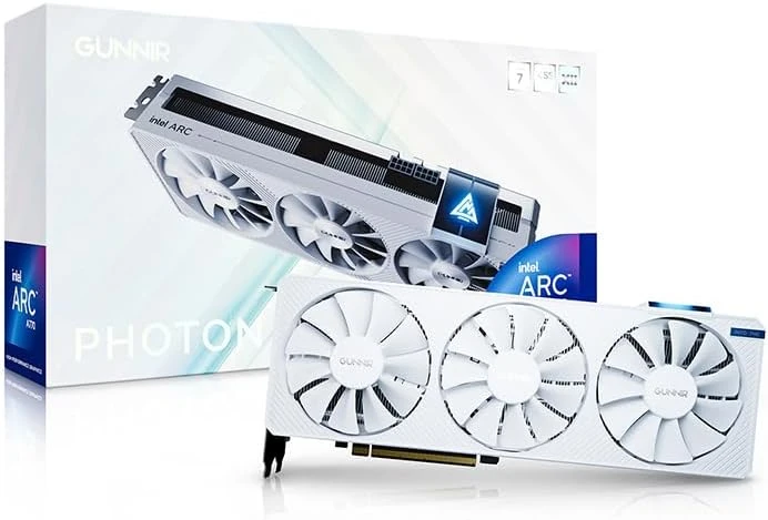 Gunnir Intel Arc A770 Photon 16G OC White 16GB GDDR6 Graphics Card