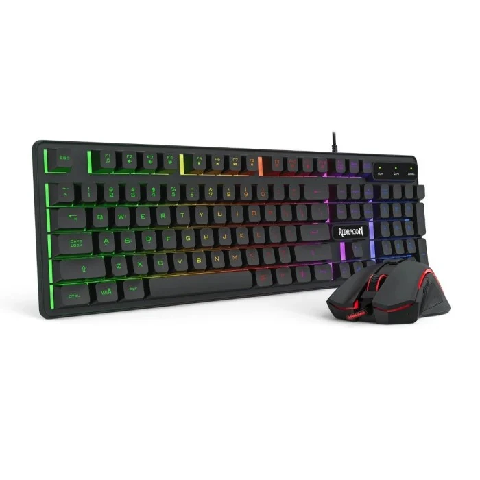 Redragon S137 Wired Black Keyboard, Mouse, Headphone and Mouse Pad Combo