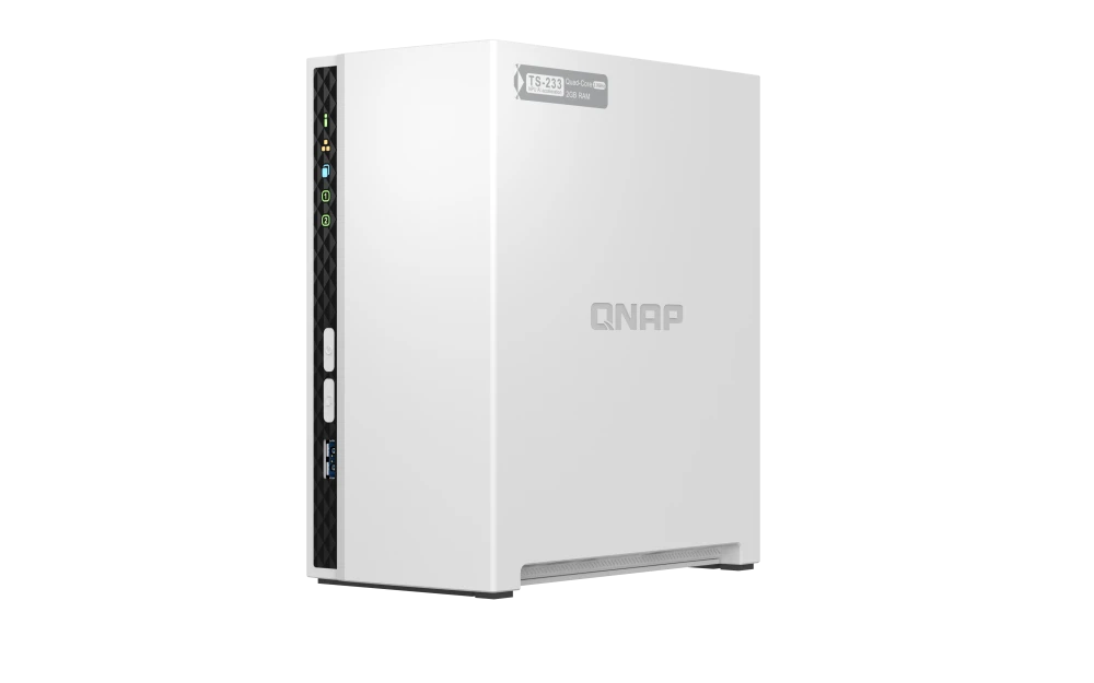 QNAP TS-233 2 Bay Tower ARM 4-core Cortex-A55 2.0GHz (2 Year Warranty)