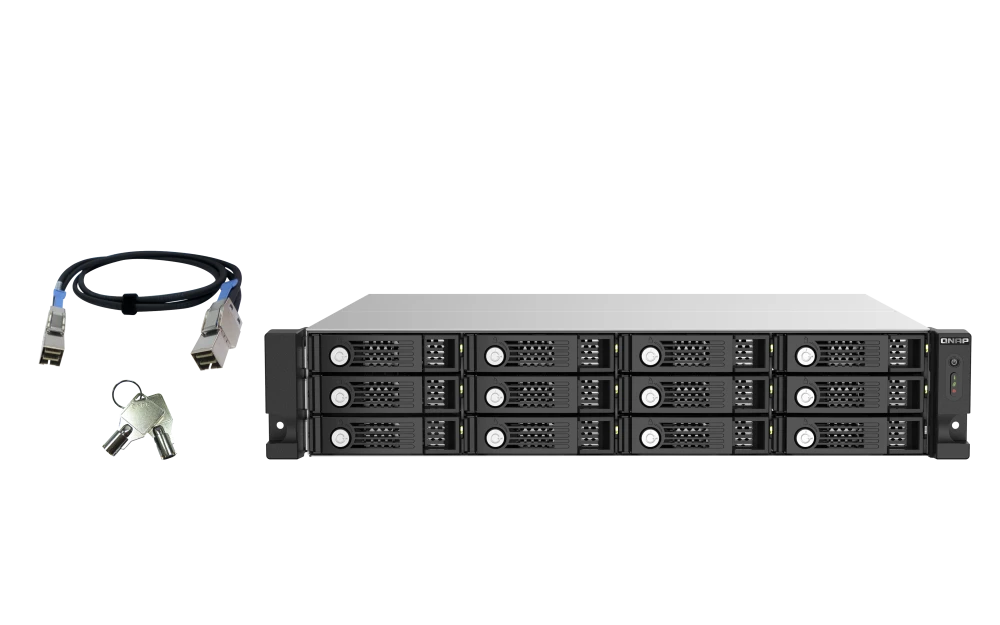 QNAP TL-R1220Sep-RP 12 Bays SAS-3 / SATA III Expansion Unit for Network Storage (5 Year Warranty)