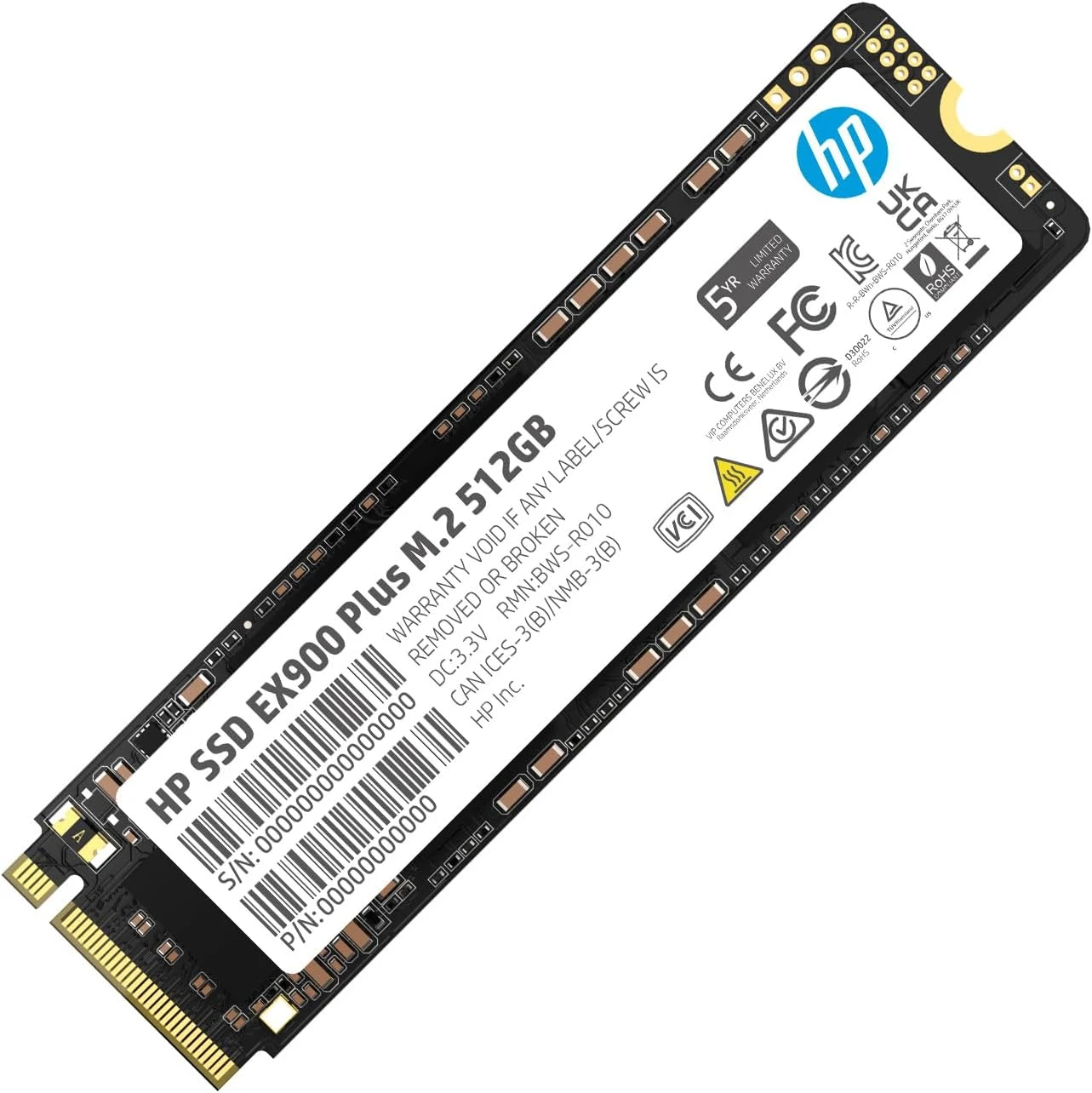 HP EX900 Plus 512GB M.2 2280 PCIe NVMe SSD