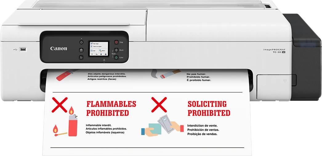 Canon imagePROGRAF TC-20 24 Inch Single Function Large Format Printer Without Stand (1 Year Service)