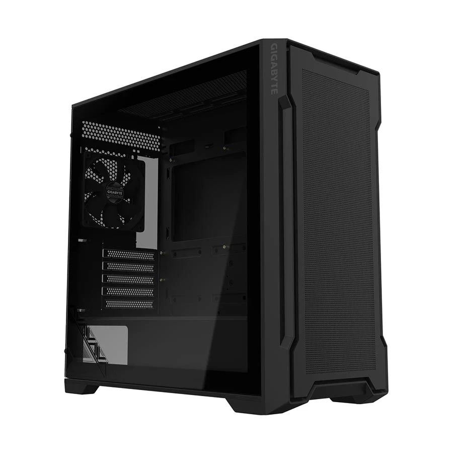Gigabyte C102 GLASS Mid Tower Black (Tempered Glass Side Window) Micro ATX Gaming Desktop Case
