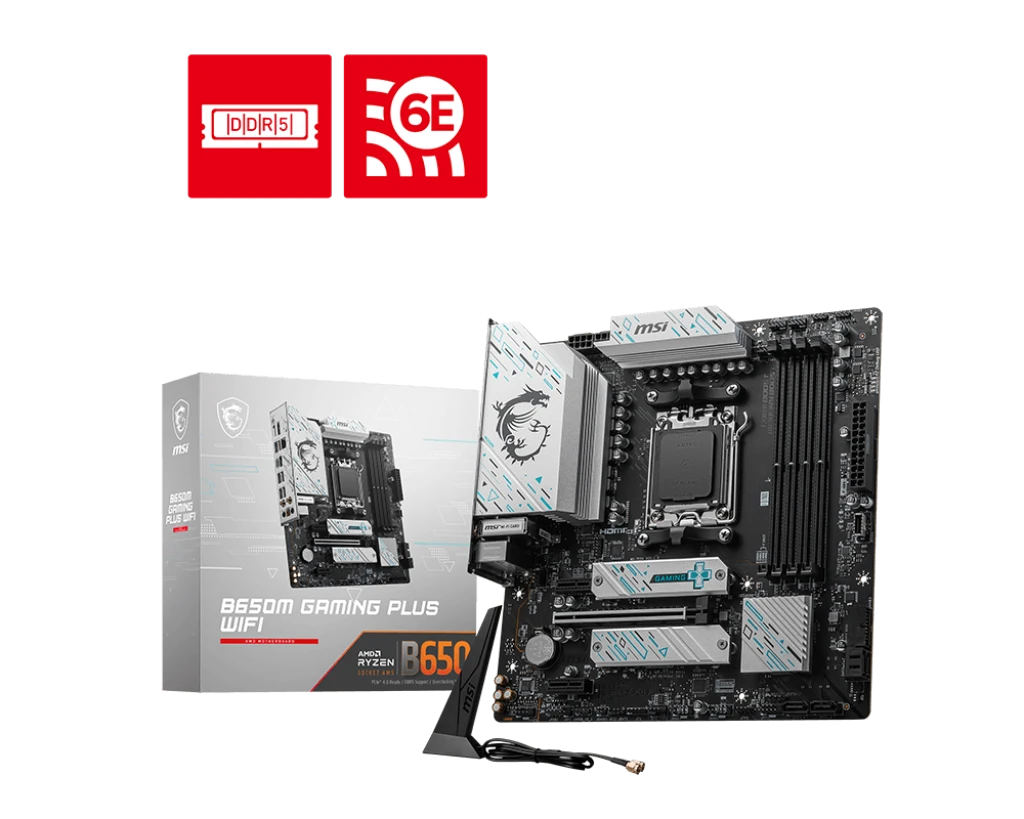 MSI B650M GAMING PLUS (Wi-Fi 6E) DDR5 AMD AM5 Socket Motherboard