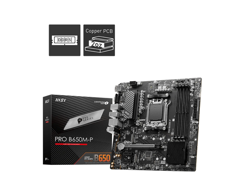MSI PRO B650M-P DDR5 AMD Motherboard