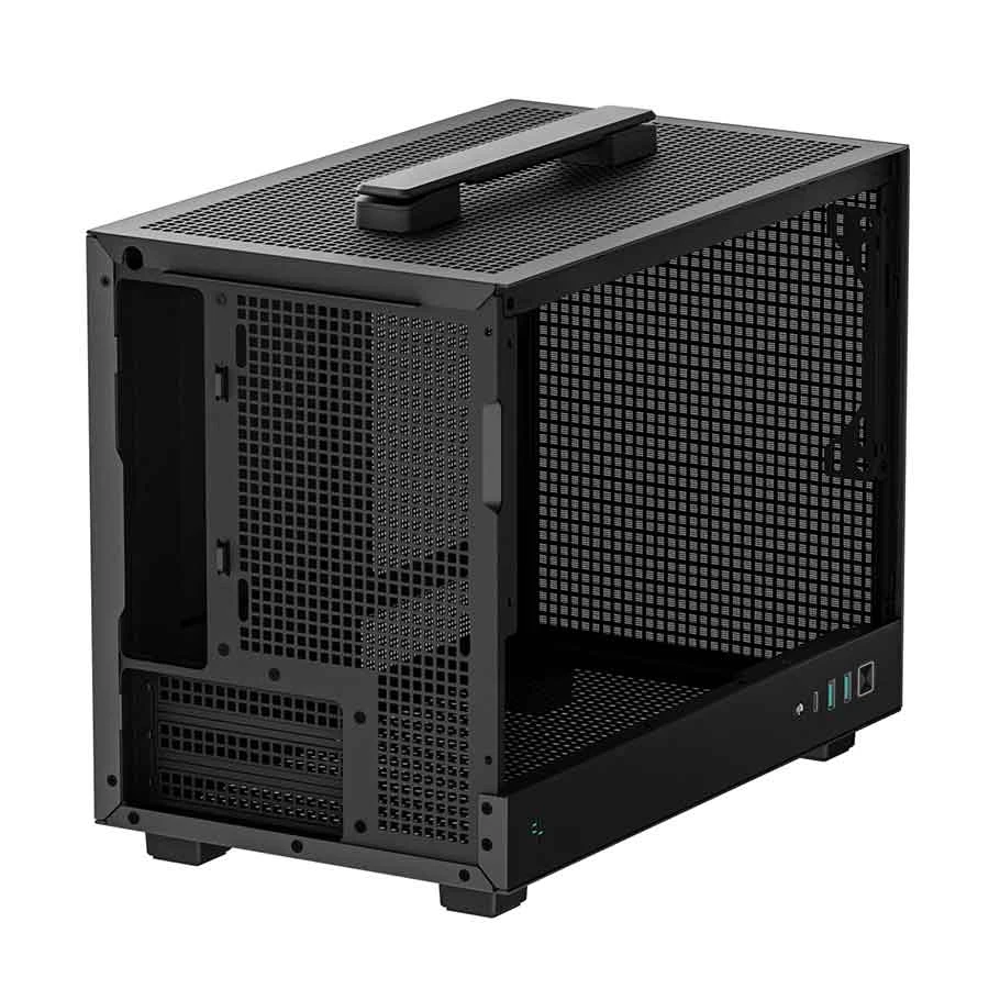 Deepcool CH160 Ultra Portable Mini Tower Black (Tempered Glass Window) Mini-ITX Desktop Case #R-CH160-BKNGI0-G-1