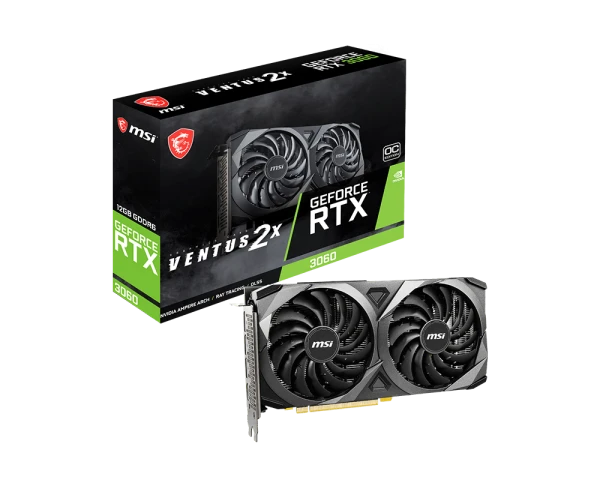 MSI GeForce RTX 3060 VENTUS 2X 12G OC 12GB GDDR6 Graphics Card